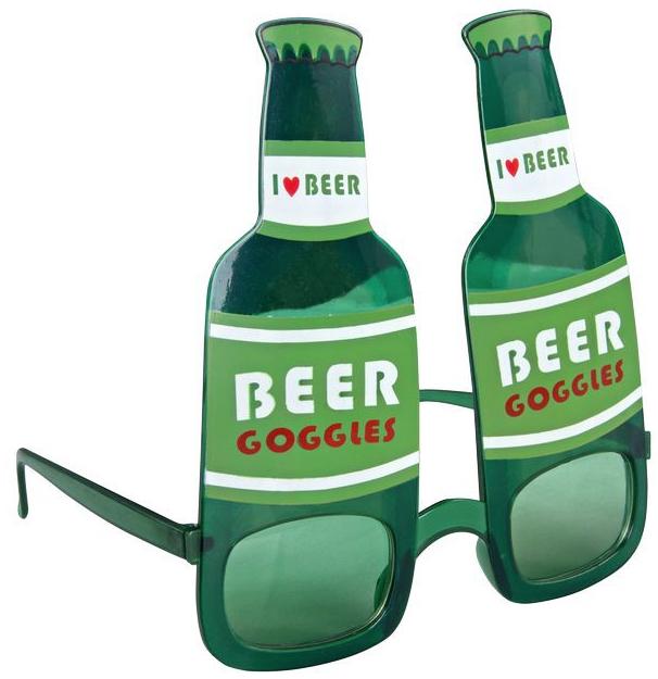 Lunettes bouteille bière Saint Patrick