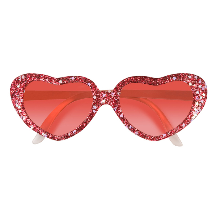 Lunettes coeur rouge saint valentin pas cher