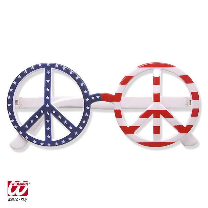 Lunettes peace and love drapeau USA pas cher