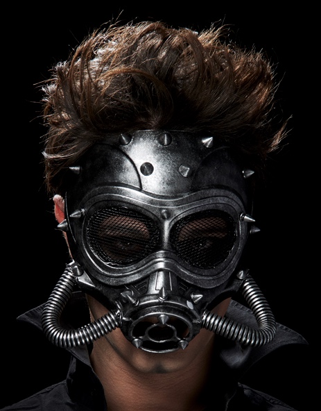 Masque à gaz futuriste pvc
