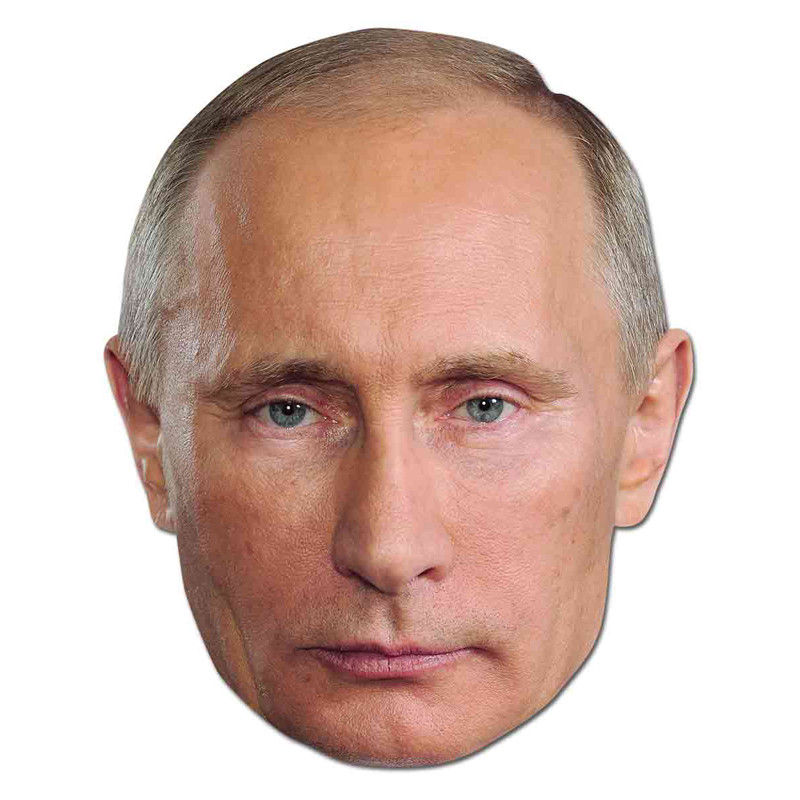 Masque carton vladimir poutine pas cher