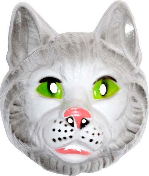 Masque chat grand modèle en plastique