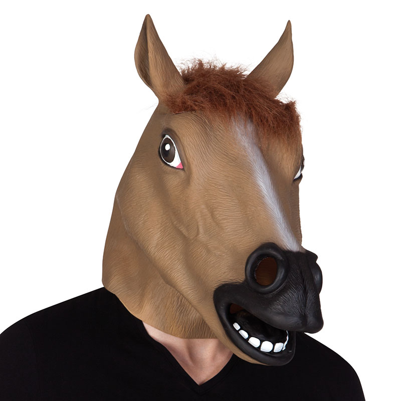 masque de cheval en latex pas cher