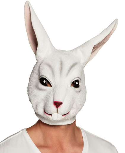 masque lapin en latex pas cher