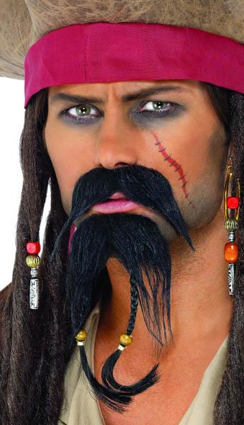 Moustache Pirate des Caraïbes pas cher