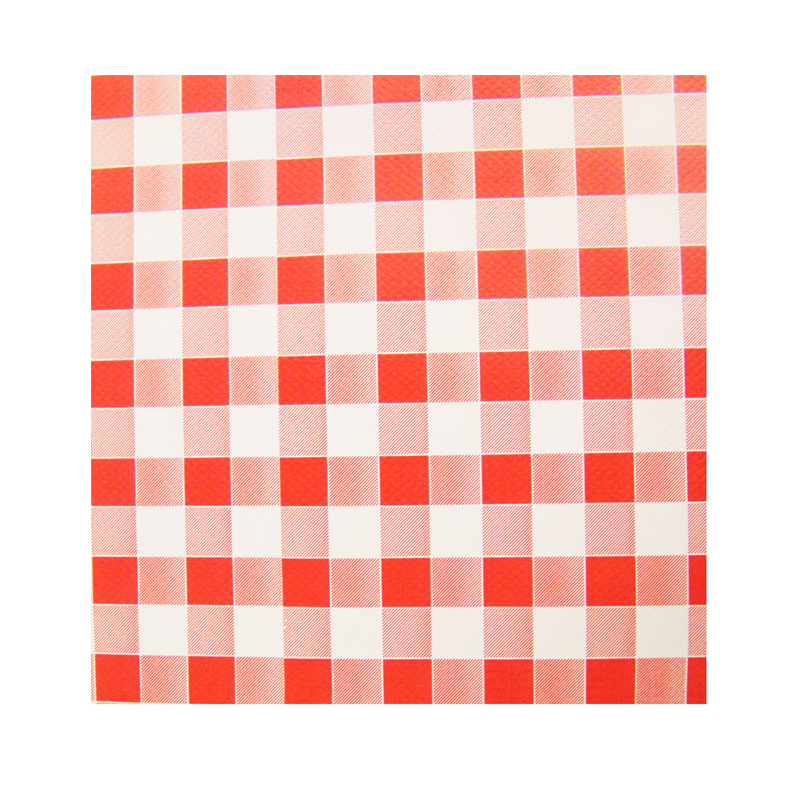 Nappe guinguette vichy rouge en papier