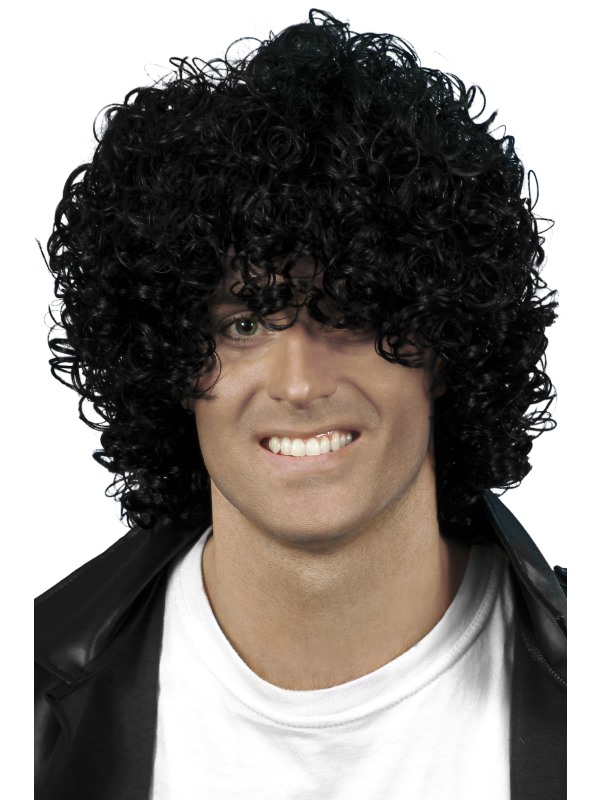 Perruque afro noir homme pas cher