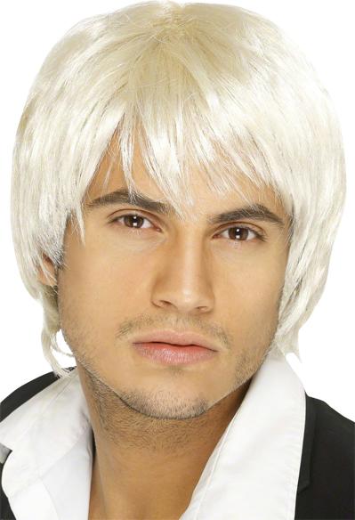 Perruque Année 70 Blond Homme pas cher