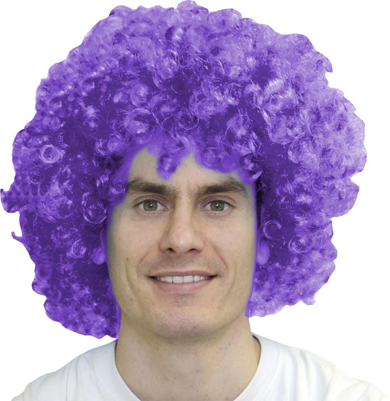 Perruque Pop Violette super luxe pas cher
