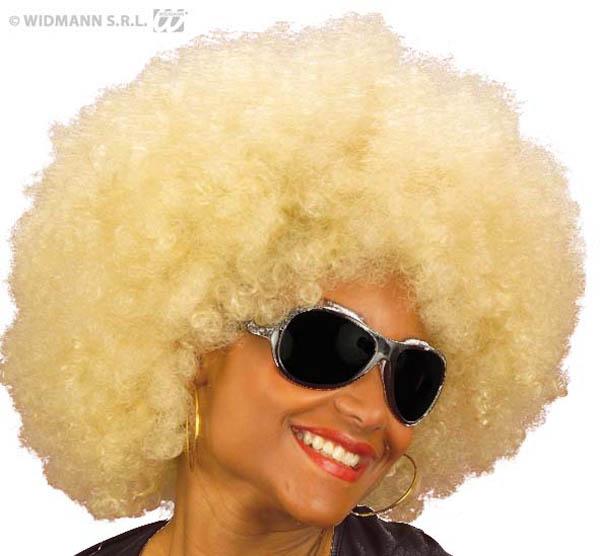 Perruque afro blonde pour déguisement