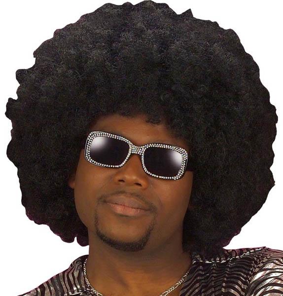 Perruque Super Afro Noire pas cher