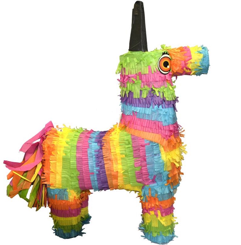 Pinata âne multicolore pas cher