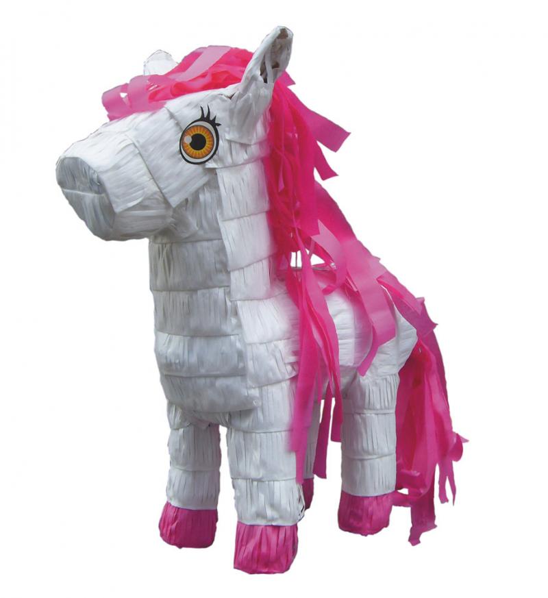 Pinata Poney Blanc et Rose pas cher