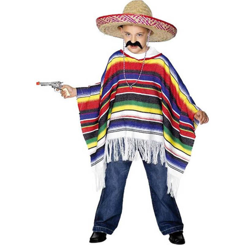 Poncho mexicain pas cher