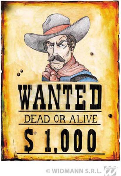 Poster wanted dead or alive pas cher