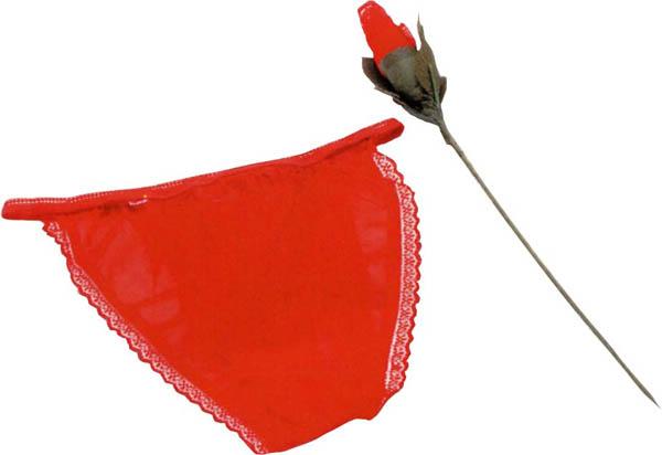 Rose slip fleur rouge pas cher