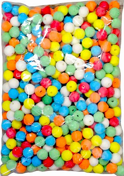 500 BOULES MULTICOLORES.