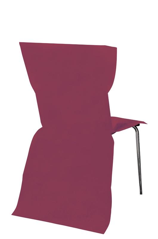 Sachet de 6 housses de chaise non tissé Fuchsia pas cher