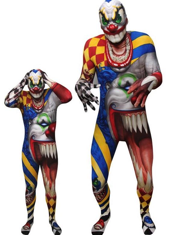 Seconde Peau Scary Clown pas cher