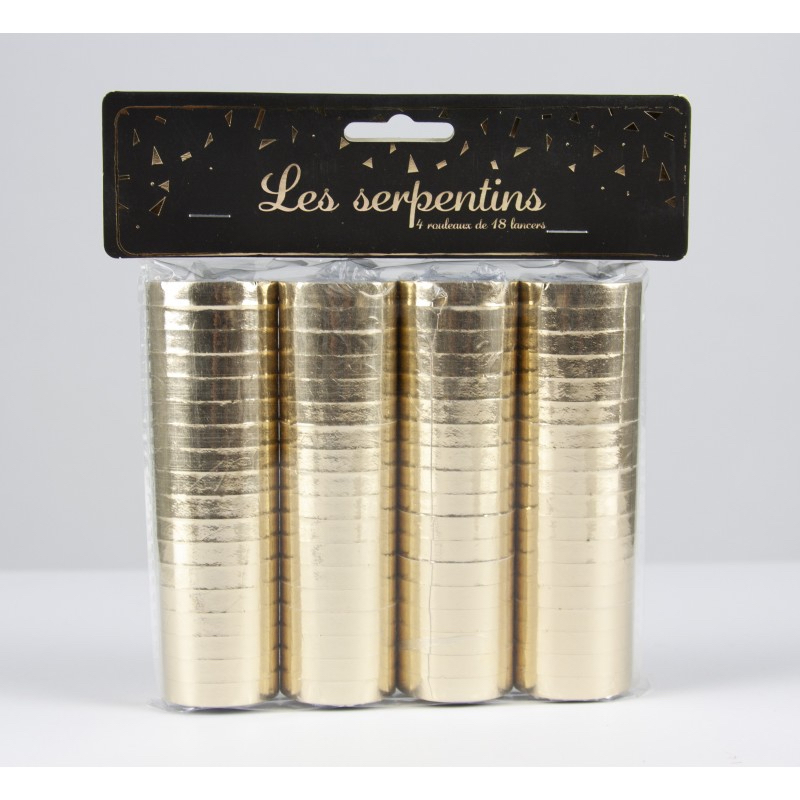 Serpentins gold pas cher