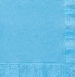 Serviettes en papier de couleur bleu pastel
