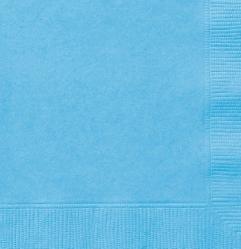 Serviettes en papier de couleur bleu pastel