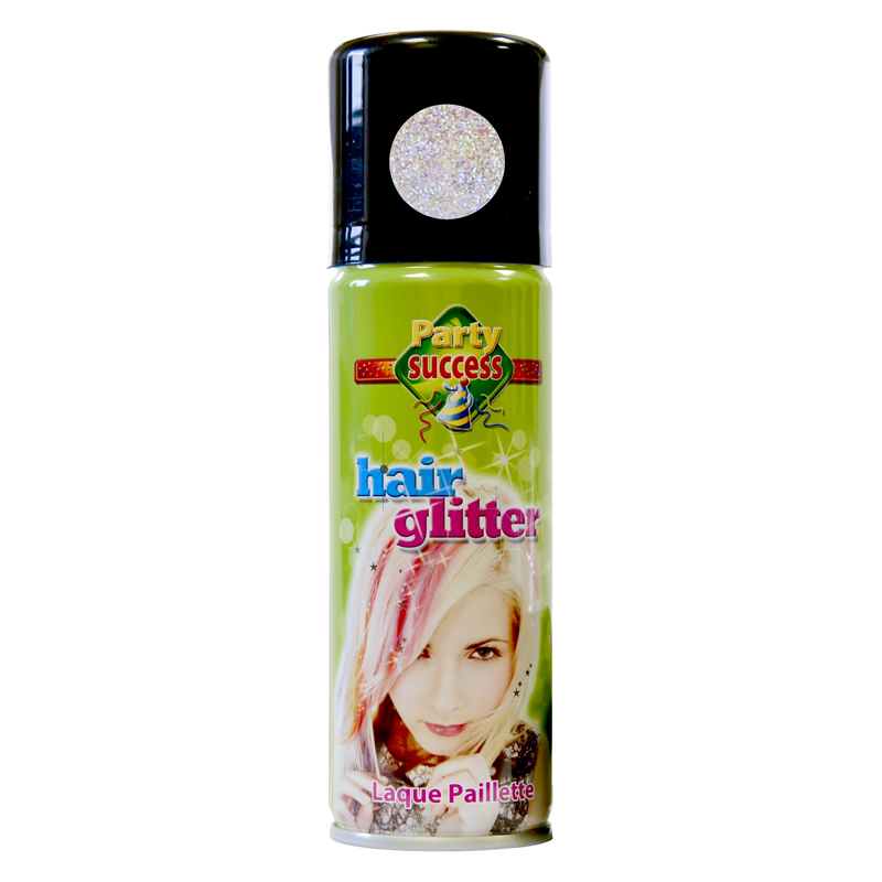 Spray paillettes argent cheveux pas cher