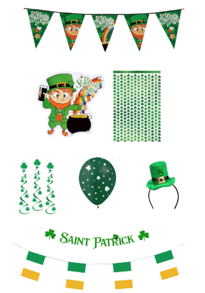 Super pack de décorations Saint Patrick pas cher