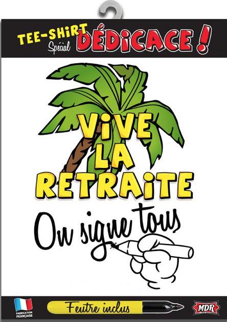 T-shirt départ à la retraite pas cher