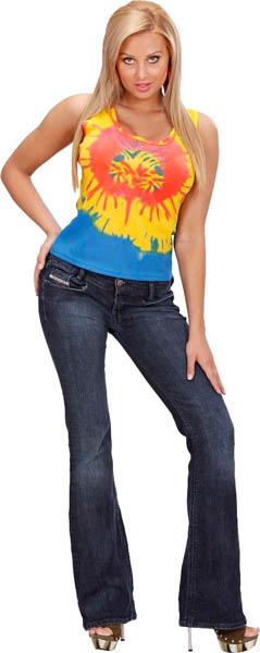 T-shirt Hippie Tie Dye femme pas cher