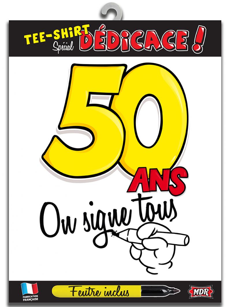 T-shirt Spécial Dédicace 50 ans pas cher