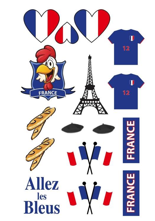 Tatoos supporter France pas cher
