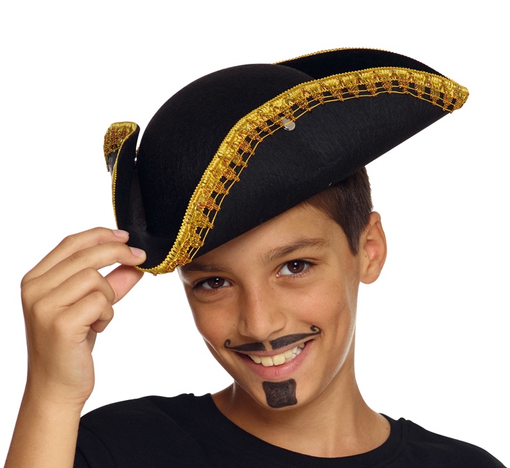 Chapeau de pirate noir pour enfant